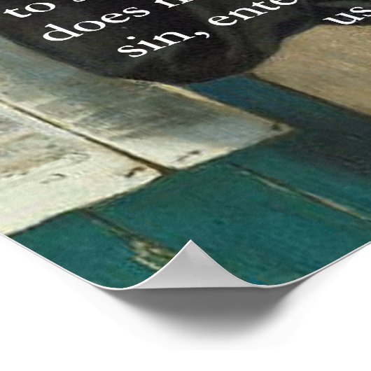 Martin Luther citaat over bierdrinkers Poster (Hoek)