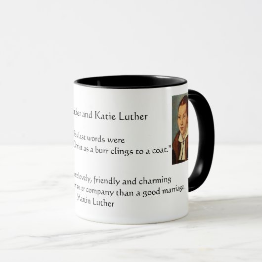 Martin Luther en Katie Luther Marraige Mok (Voorkant rechts)