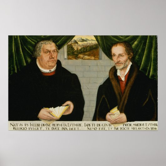 Martin Luther en Philip Melanchthon Poster (Voorkant)