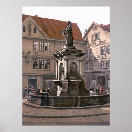 Martin Luther Fountain Poster (Voorkant)