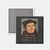 Martin Luther Hier sta ik citaat Magneet (Voorkant / Achterkant)