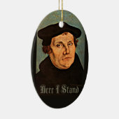Martin Luther hier sta ik hier Keramisch Ornament (Rechts)