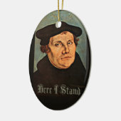 Martin Luther hier sta ik hier Keramisch Ornament (Links)