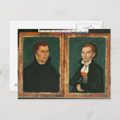 Martin Luther, Katharina von Bora, c.1526 Briefkaart (Voorkant / Achterkant)