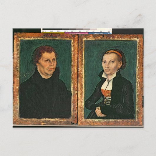 Martin Luther, Katharina von Bora, c.1526 Briefkaart (Voorkant)
