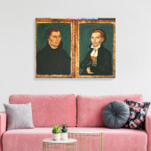 Martin Luther, Katharina von Bora, c.1526 Canvas Afdruk (Insitu (Woonkamer))