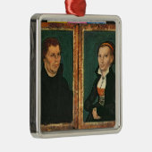 Martin Luther, Katharina von Bora, c.1526 Metalen Ornament (Rechts)