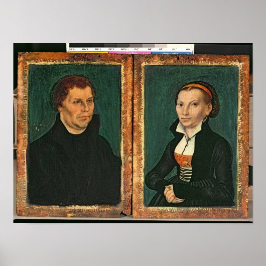 Martin Luther, Katharina von Bora, c.1526 Poster (Voorkant)