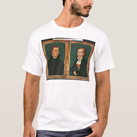 Martin Luther, Katharina von Bora, c.1526 T-shirt (Voorkant)