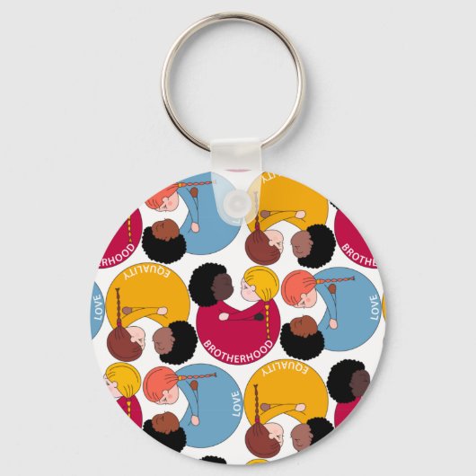 Martin Luther King dag, broederschap en gelijkheid Sleutelhanger (Voorkant)