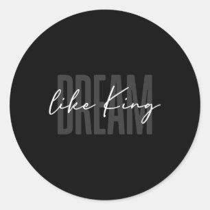 Martin Luther King Day Maand van de zwarte geschie Ronde Sticker