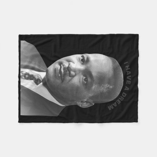 Martin Luther King heeft een droom Sticker Fleece Deken (Voorkant (Horizontaal))