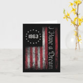 Martin Luther King Jr. Day Ik heb een droommelkdag Kaart (Gele Bloem)