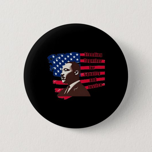 Martin Luther King Jr. Day MLK Sticker Ronde Button 5,7 Cm (Voorkant)