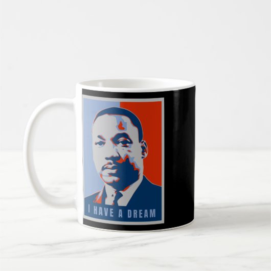 Martin Luther King Jr. Ik heb een droomkunst Stick Koffiemok (Links)