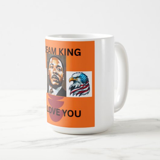 MARTIN LUTHER KING 👑  KOFFIEMOK (Voorkant rechts)