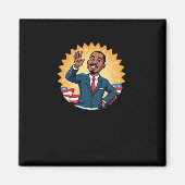 Martin Luther King Mlk Day Black History Sticker Magneet (Voorkant)