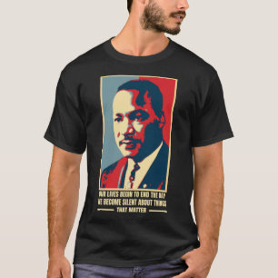 Martin Luther King Quote - Zwarte geschiedenismaan T-shirt
