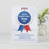 Martin Luther King Ribbon uitnodiging (Staand voorkant)