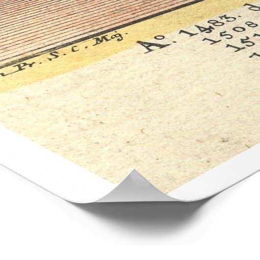 Martin Luther portret Poster (Hoek)