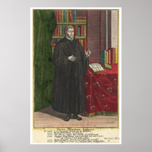 Martin Luther portret Poster