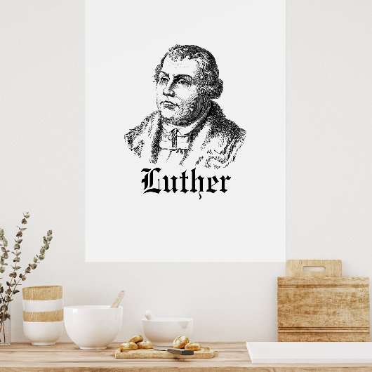 Martin Luther Poster (Keuken)