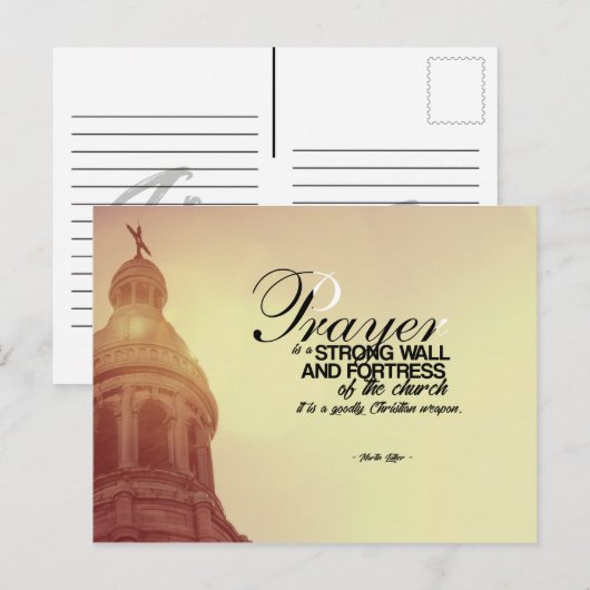 Martin Luther - Prayer Briefkaart (Voorkant / Achterkant)