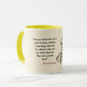 Martin Luther Quote On Beer Drinkers Mok (Voorkant links)