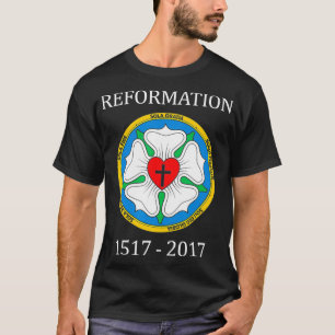 Martin Luther Roos de Vijf Solas-demonstrant  T-shirt