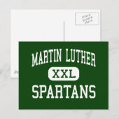 Martin Luther - Spartans - High - Greendale Briefkaart (Voorkant / Achterkant)