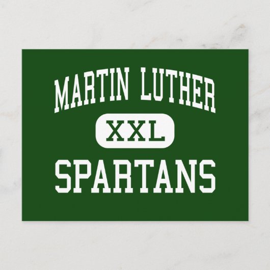 Martin Luther - Spartans - High - Greendale Briefkaart (Voorkant)
