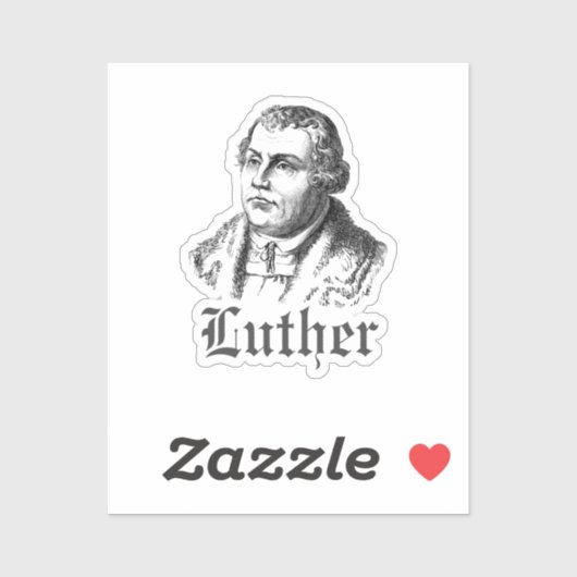 Martin Luther Sticker (Vel)