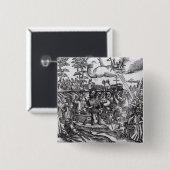 Martin Luther Vierkante Button 5,1 Cm (Voorkant /achterkant)