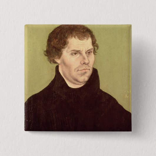 Martin Luther Vierkante Button 5,1 Cm (Voorkant)
