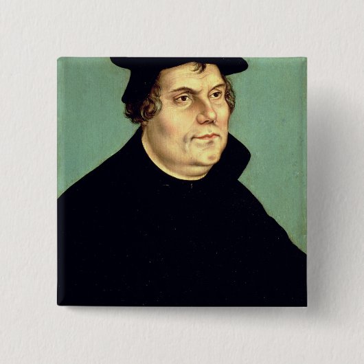 Martin Luther Vierkante Button 5,1 Cm (Voorkant)