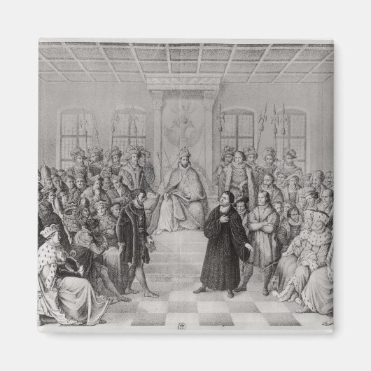 Martin Luther voor Charles V Magneet (Voorkant)