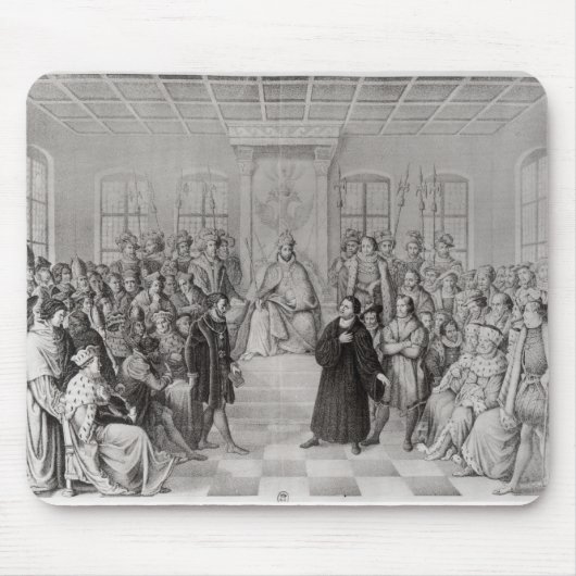 Martin Luther voor Charles V Muismat (Voorkant)
