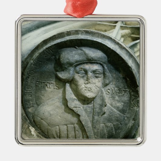 Martin Luther was 57 jaar oud met het Roos van Lut Metalen Ornament (Voorkant)