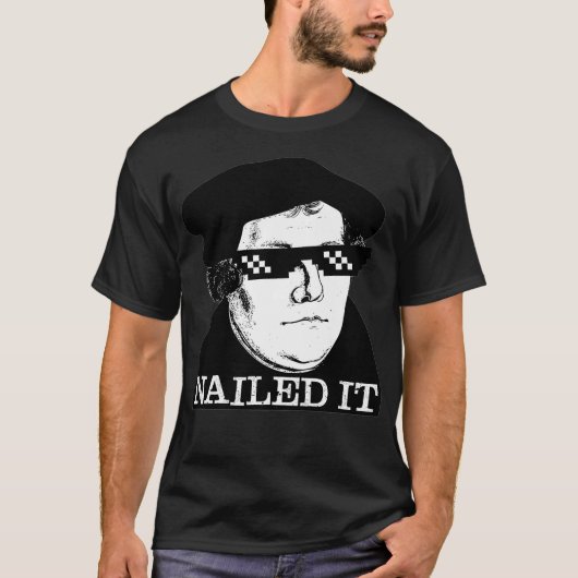 Martin Luther Zonnebril Reformatie T-shirt (Voorkant)