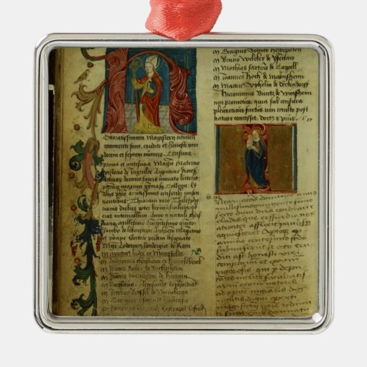 Martin Luther's inschrijving Metalen Ornament (Voorkant)