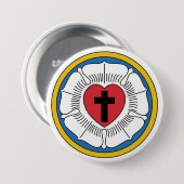 Martin Luther's Seal Ronde Button 7,6 Cm (Voorkant /achterkant)