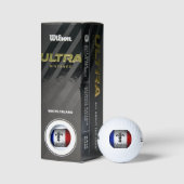 Martin Name with French Flag Golf Balls Golfballen (Verpakking)