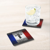 Martin Name with French Flag Kartonnen Onderzetters (Insitu)