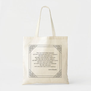 Martin Niemoller Human Rights Quote Canvas tas