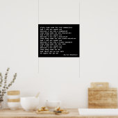 Martin Niemöller Quote Poster (Keuken)