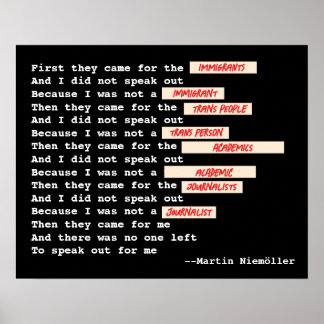Martin Niemöller (redactie) Poster