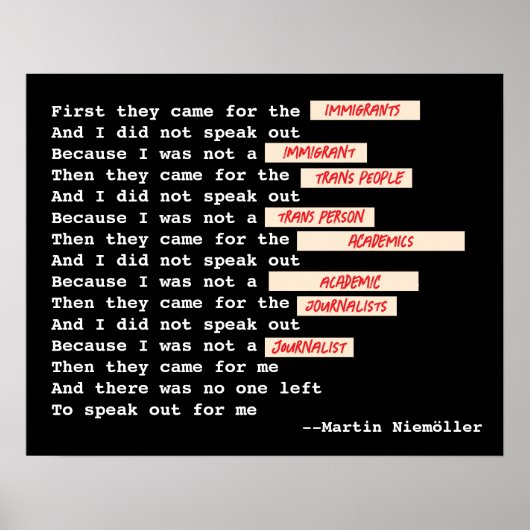 Martin Niemöller (redactie) Poster (Voorkant)
