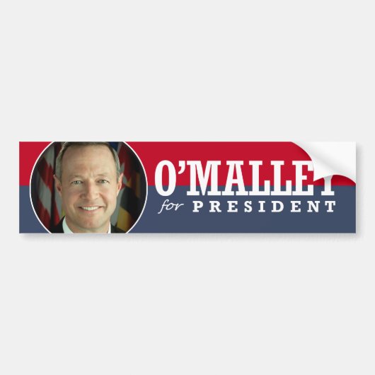 MARTIN OMALLEY 2016 BUMPERSTICKER (Voorkant)