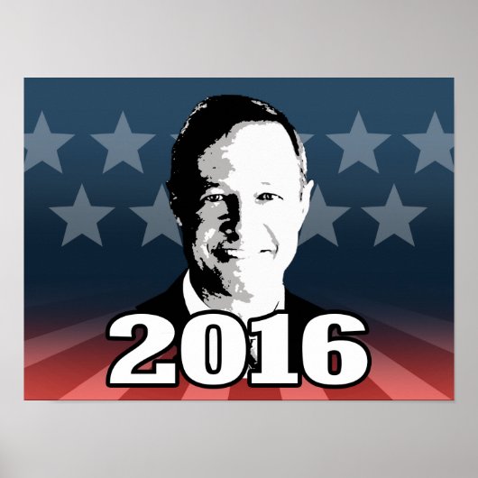Martin O'Malley 2016 Poster (Voorkant)