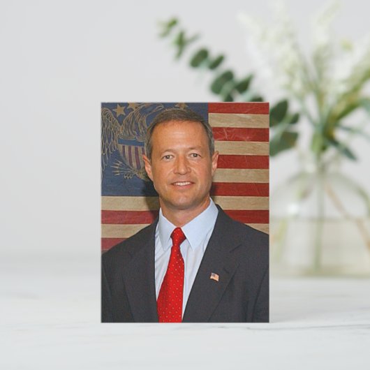 Martin O'Malley Briefkaart (Staand voorkant)